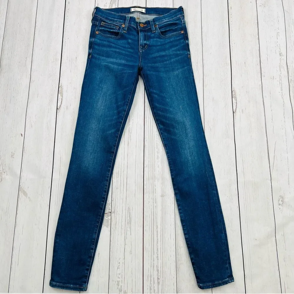 Madewell 8” Skinny Factory Faded Jeans Size 26T